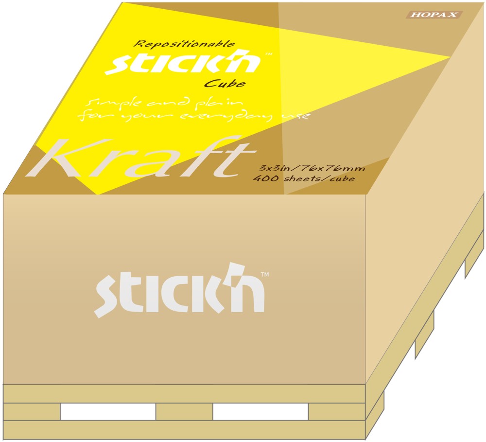 ������������� �������� Stick'n Kraft - 400 �������� � ������� 7.6 x 7.6 cm - 