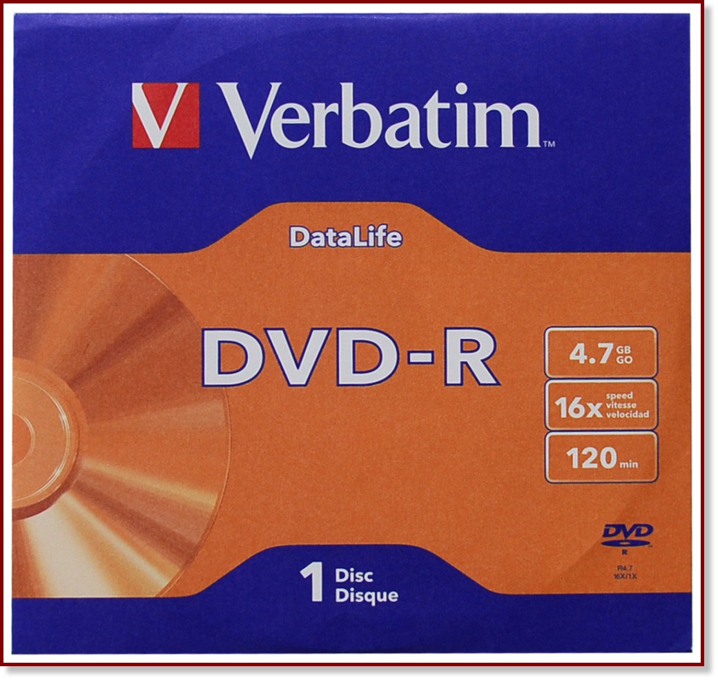 DVD-R Verbatim 4.7 GB -      16x - 