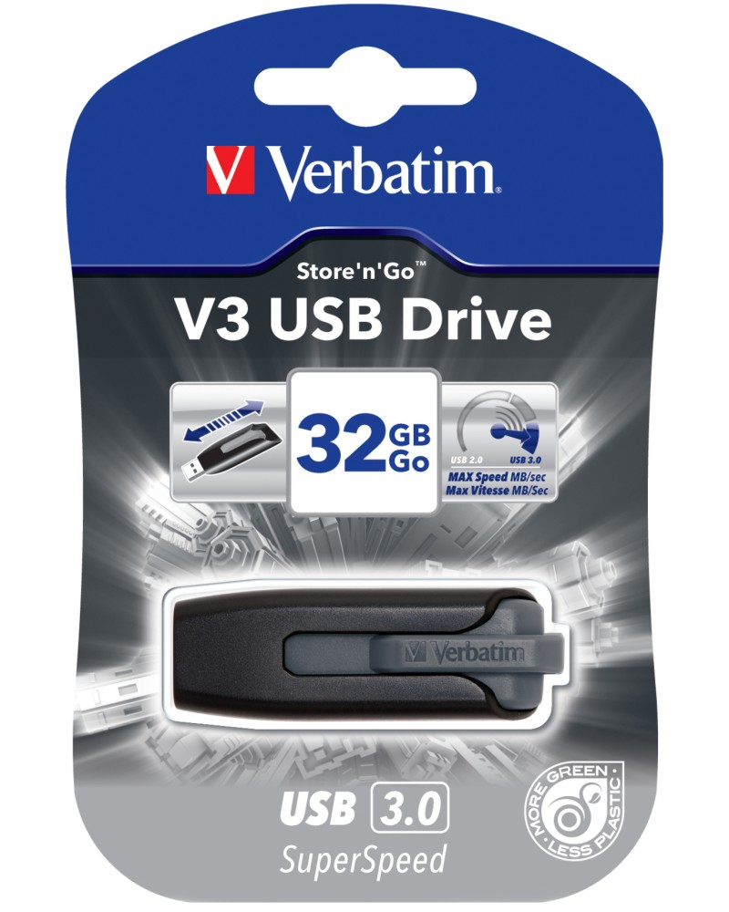 USB 3.0 ���� ����� 32 GB Verbatim V3 - 