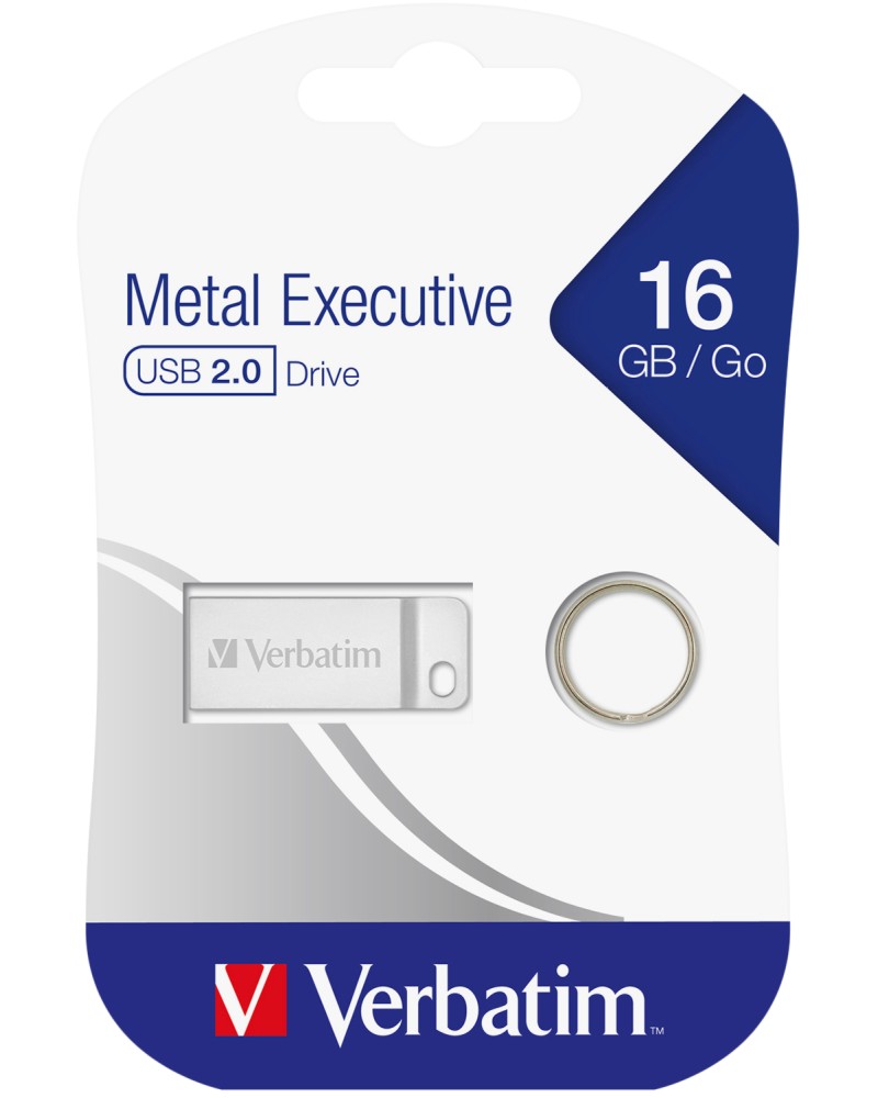 USB 2.0 флаш памет 16 GB Verbatim Metal Executive USB 2.0 флаш памет 16 GB Verbatim Metal Executive -