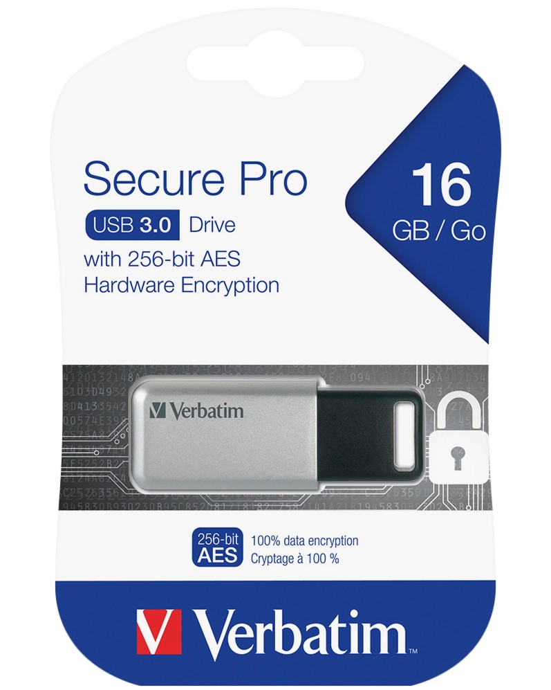 USB 3.0   16 GB Verbatim Secure Pro - 