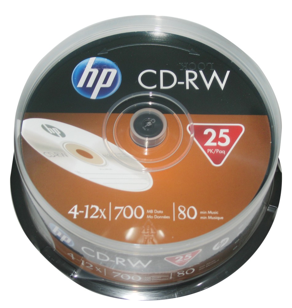 CD-RW HP 700 MB -   25       12x - 