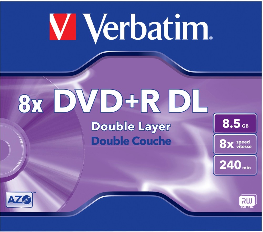 DVD+R DL Verbatim 8.5 GB -      8x - 