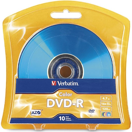 DVD-R Verbatim 4.7 GB - 10       16x - 