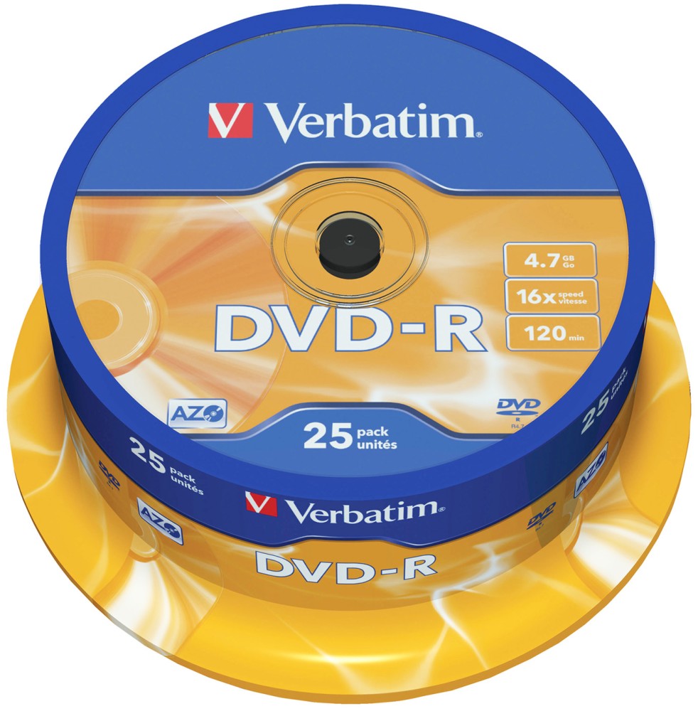 DVD-R Verbatim 4.7 GB - 25       16x - 