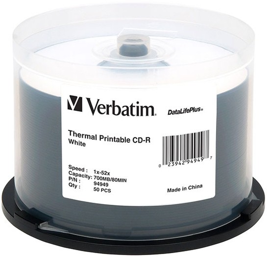 CD-R    Verbatim 700 MB - 50       52x - 