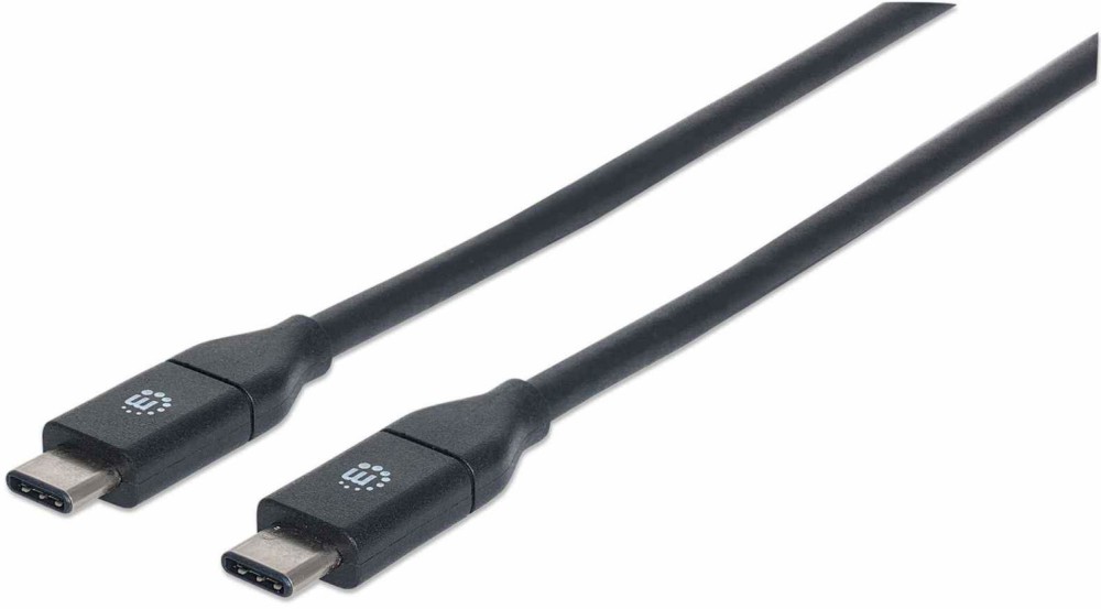 Кабел USB 3.2 Type-C male към Type-C male Manhattan Кабел USB 3.2 Type-C male към Type-C male Manhattan - 50 cm -