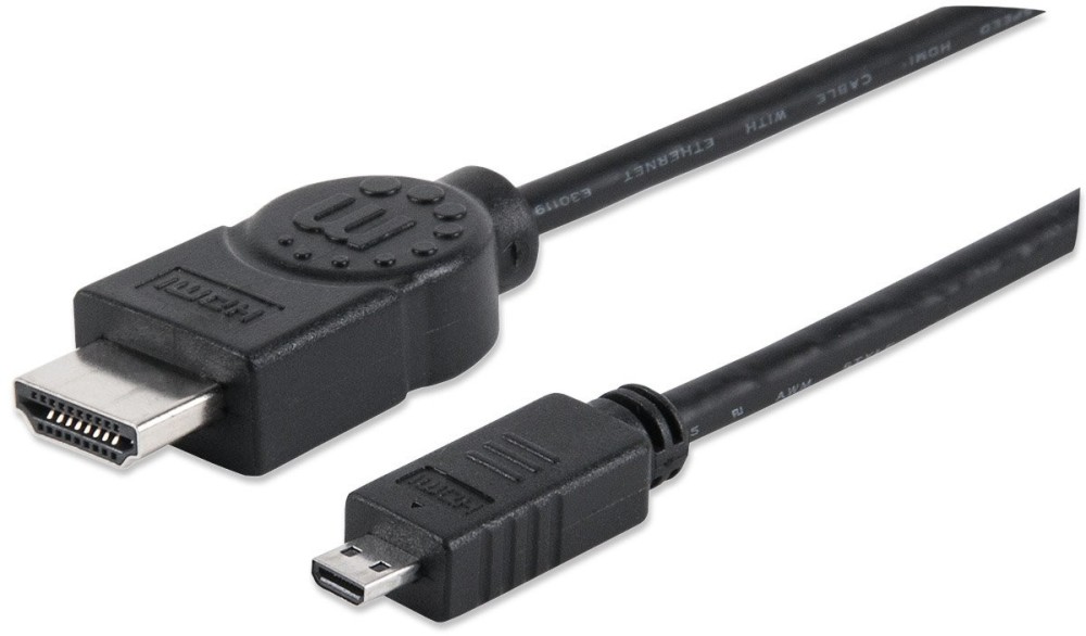  HDMI male  micro HDMI male Manhattan -   2 m  Ethernet  - 
