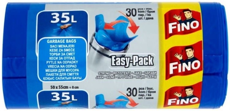 Торби за смет с уши Fino Easy Pack Торби за смет с уши Fino Easy Pack - 35, 60 или 120 l - чували