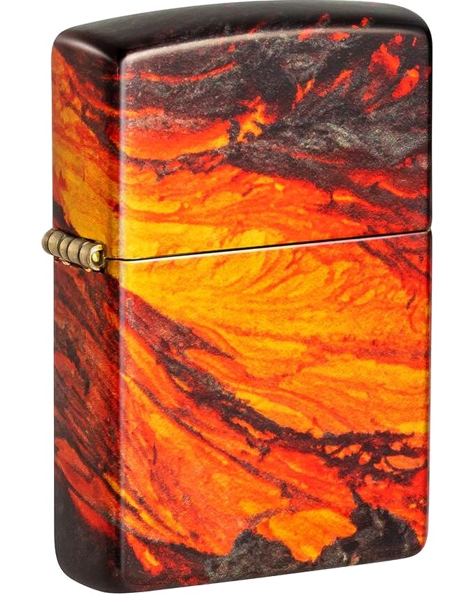 Ветроустойчива запалка Zippo Lava Flow Design Ветроустойчива запалка Zippo Lava Flow Design - От колекцията 540 Fusion -