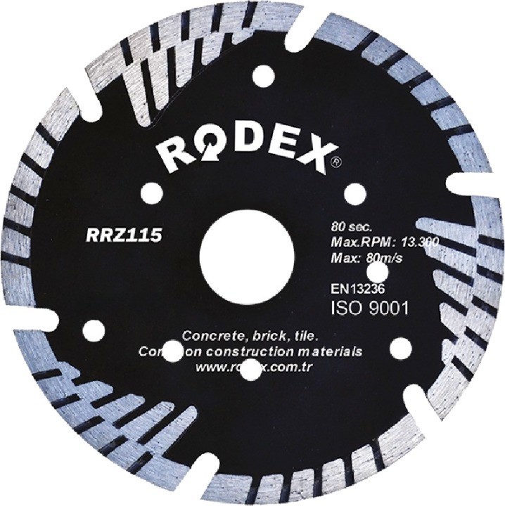      Rodex - ∅ 180 / 2.4 / 22.2 mm   Turbo - 