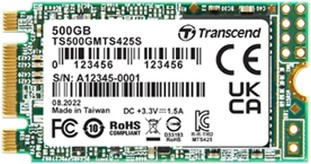 SSD памет Transcend 425S SATA III M.2 SSD памет Transcend 425S SATA III M.2 - 500 GB, четене 530 MB/s, запис 480 MB/s, 3D NAND -