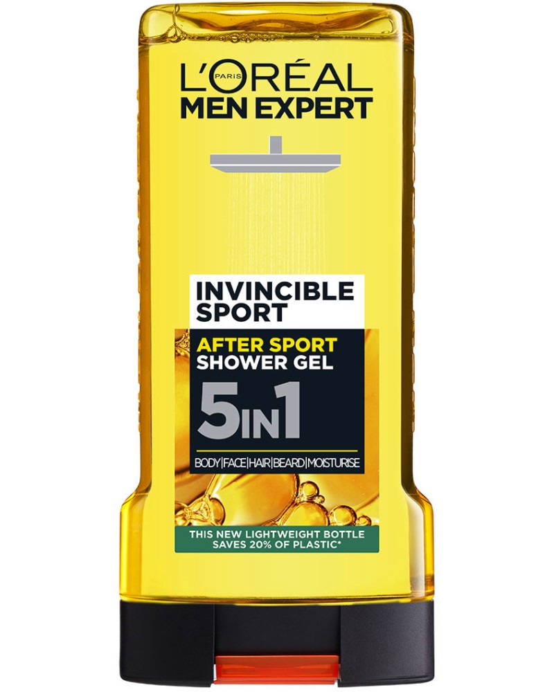 L'Oreal Men Expert Invincible Sport 5 in 1 Shower Gel -       Men Expert -  