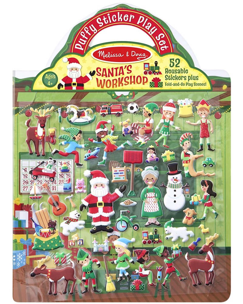      -       : Santa's Workshop - Puffy Sticker Play Set -  