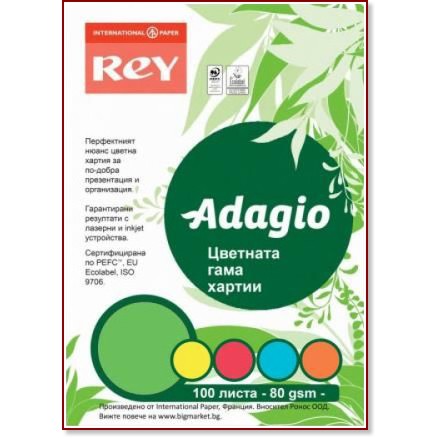   A4    Rey Adagio - 100 , 80 g/m<sup>2</sup> -  