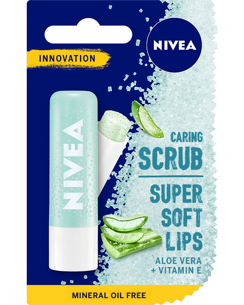 Nivea Aloe Vera + Vitamin E Caring Scrub -         E - 
