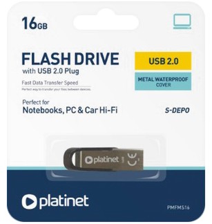 USB 2.0   16 GB Platinet S-Depo - 