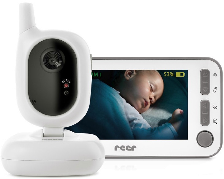 Видео бебефон Reer BabyCam L - С еко режим, нощно виждане и широкоъгълна камера - продукт