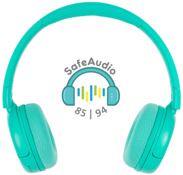 Безжична детски стерео слушалки BuddyPhones Turquoise Безжична детски стерео слушалки BuddyPhones Turquoise - С USB кабел и 3.5 mm жак от серията Pop -