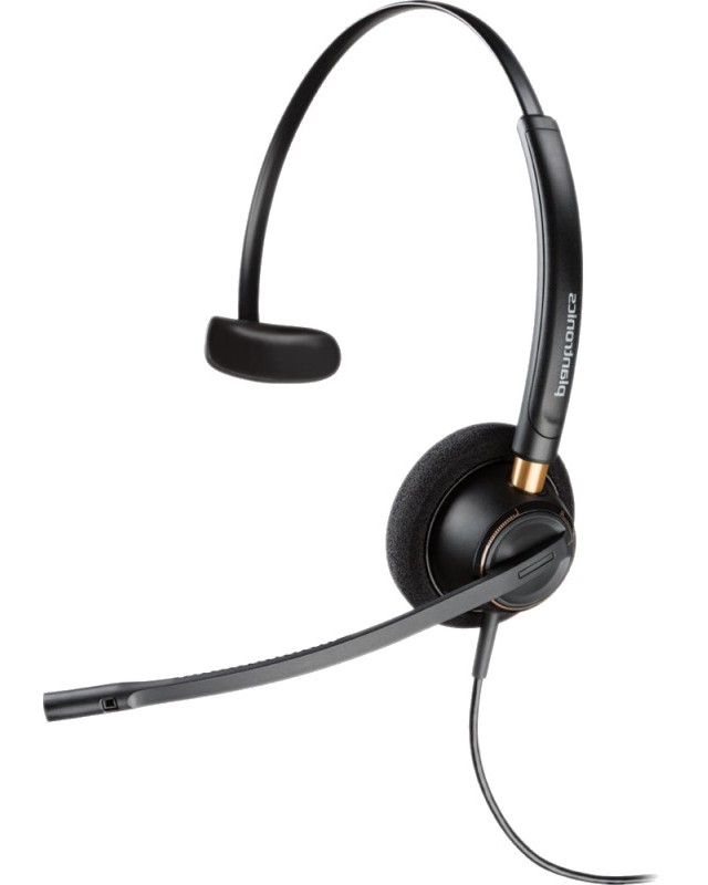Професионална слушалка Plantronics HW510 Професионална слушалка Plantronics HW510 - С кабел с QD конектор от серията EncorePro -
