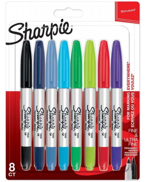    Sharpie Twin Tip - 8  - 