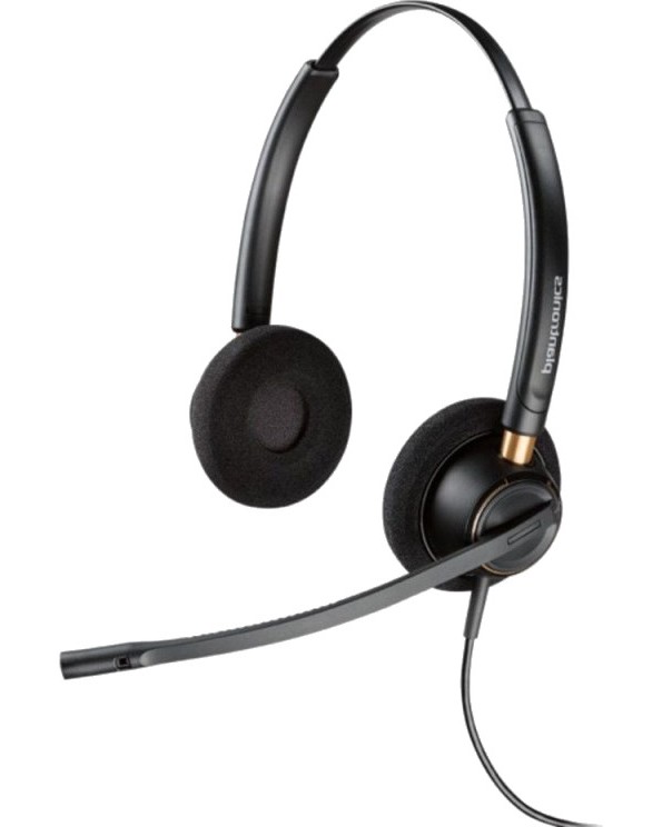 Професионални слушалки Plantronics HW520 Професионални слушалки Plantronics HW520 - С кабел с QD конектор от серията EncorePro -
