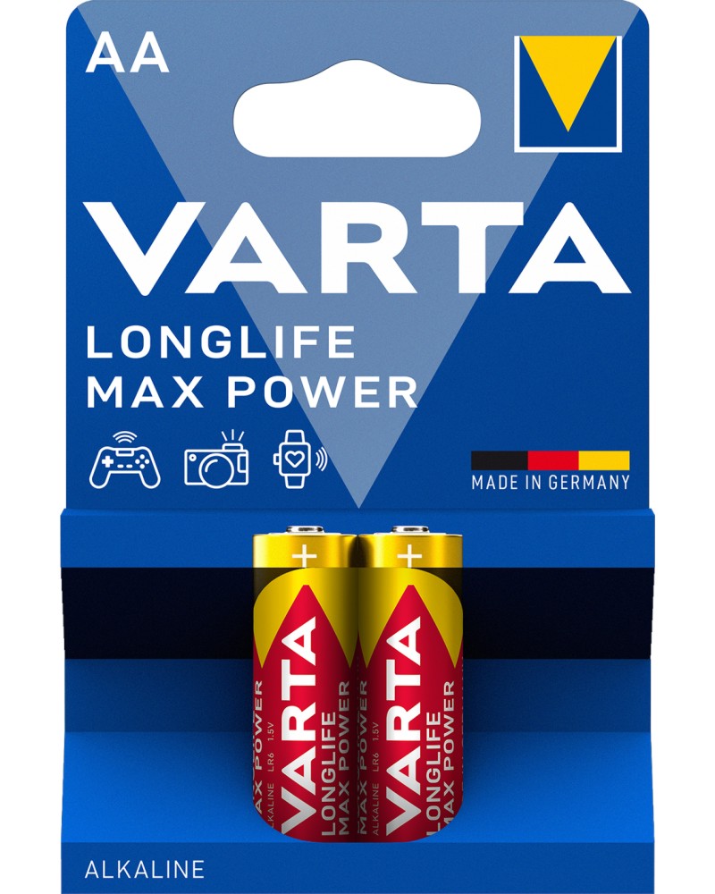  AA -  (LR6) - 2  6    Longlife Max Power - 