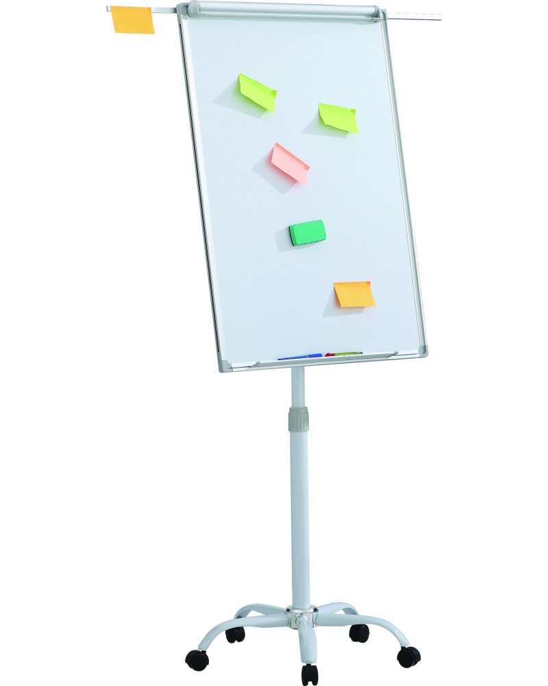 Магнитен флипчарт Office Products Магнитен флипчарт Office Products - С телескопична стойка и размери на дъската 70 x 100 cm -