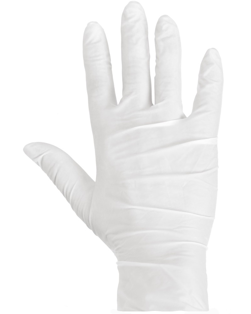 Латексови ръкавици с пудра - 100 броя с размер M - 
