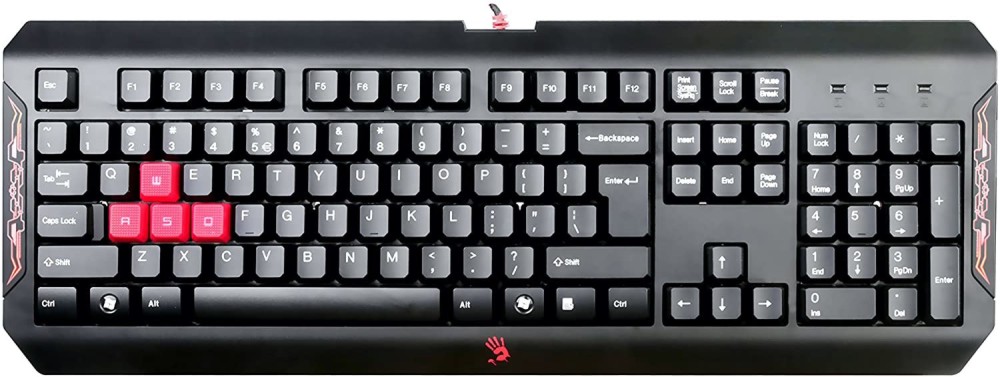Гейминг клавиатура A4Tech Q100 Blazing Гейминг клавиатура A4Tech Q100 Blazing - С USB кабел от серията Bloody -