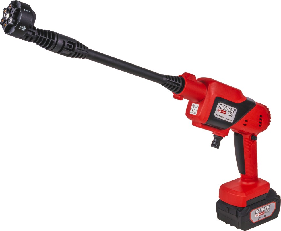 Акумулаторна водоструйка 6 в 1 20V Raider RDP-CHPC20 Акумулаторна водоструйка 6 в 1 20V Raider RDP-CHPC20 - С батерия, зарядно и аксесоари от серията Garden Tools -