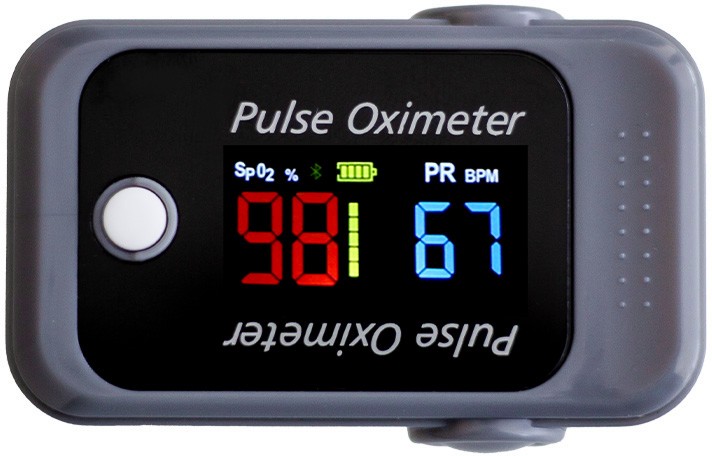 Пулсоксиметър MyKi - Измерва пулса и нивото на кислород в кръвта - 