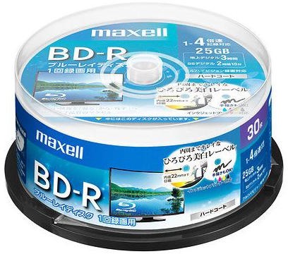 BD-R Maxell 25 GB - 25       4x - 