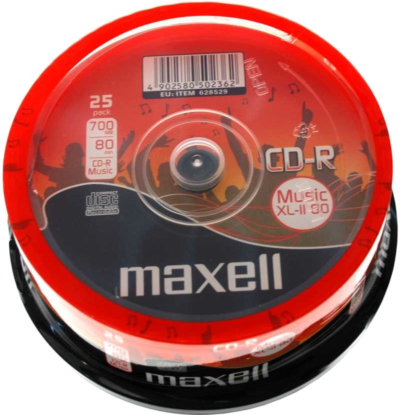 CD-R Maxell 700 MB - 25 ����� ��� ������� �� ��������� �� 52x - 