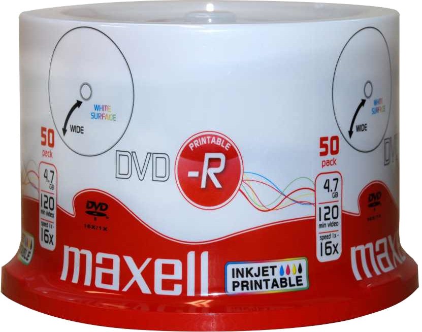 DVD-R �� ��������������� ����� Maxell 4.7 GB - 50 ����� ��� ������� �� ��������� �� 16x - 