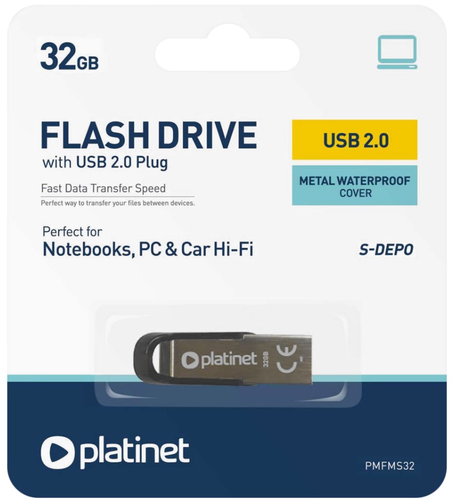 USB 2.0   32 GB Platinet S-Depo - 