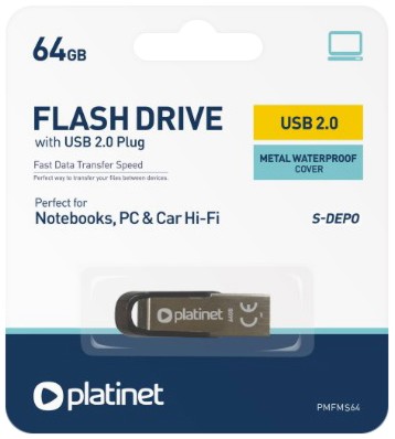 USB 2.0 ���� ����� 64 GB Platinet S-Depo - 