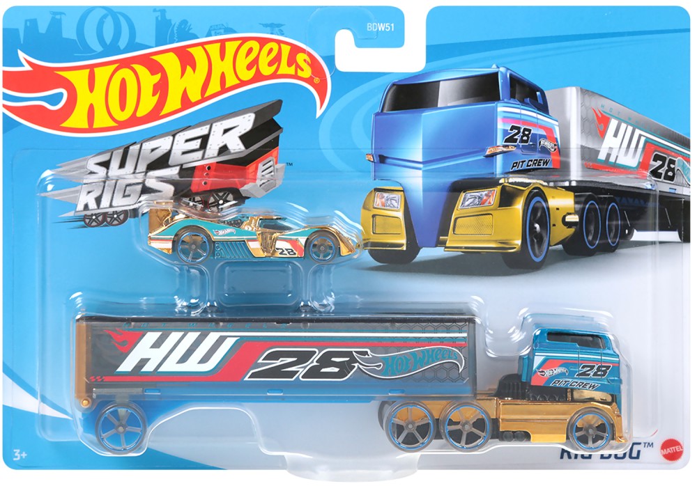     Mattel Super Rigs Rig Dog -   Hot Wheels - 