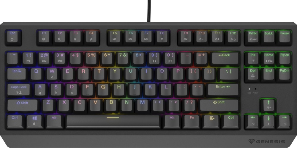    Genesis Thor 230 - TKL,  USB , ANSI Layout, RGB, Hot-Swap, Outemu Red - 