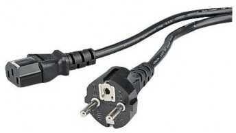 Захранващ кабел за компютър с Euro Plug и IEC 3 pin Hama Захранващ кабел за компютър с Euro Plug и IEC 3 pin Hama - 1.5 m -