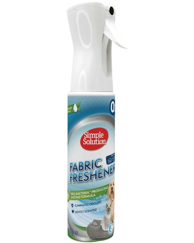Спрей за неутрализиране на миризми Simple Solution Fabric Refreshner Спрей за неутрализиране на миризми Simple Solution Fabric Refreshner - 400 ml - почистващ препарат
