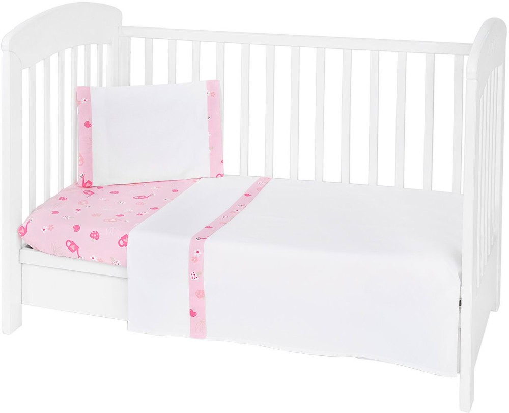 Бебешки спален комплект 3 части Kikka Boo EU Stile - За легла 60 x 120 cm или 70 x 140 cm, от серията My Home - продукт