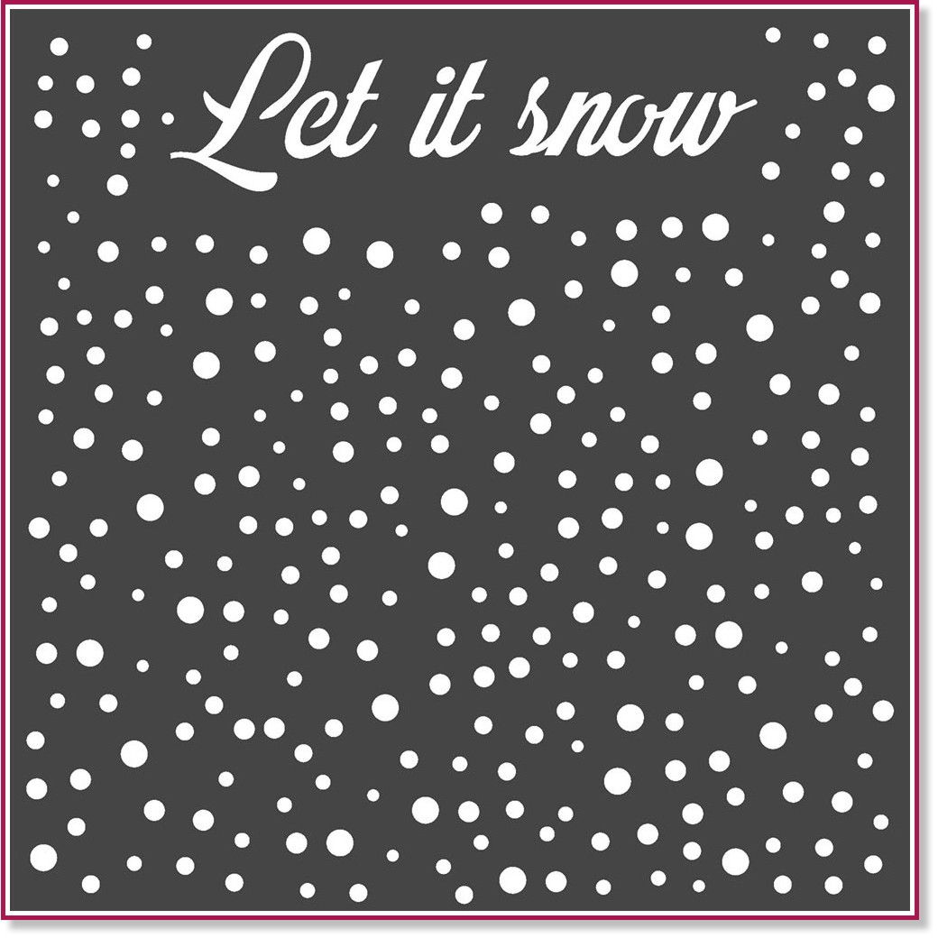  Stamperia Let it snow - 18 x 18 cm - 