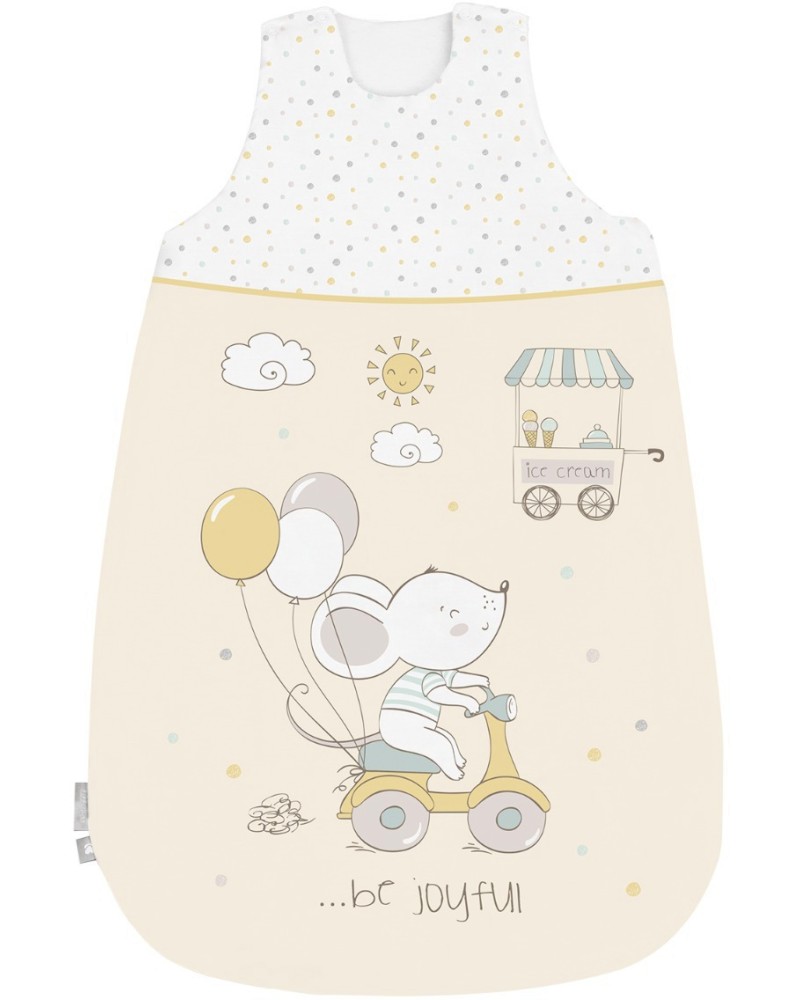 Зимен бебешки спален чувал Kikka Boo - От серията Joyful Mice, 70 и 90 cm - продукт