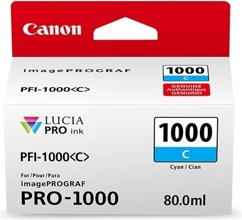      Canon PFI-1000 Cyan - 80 ml - 