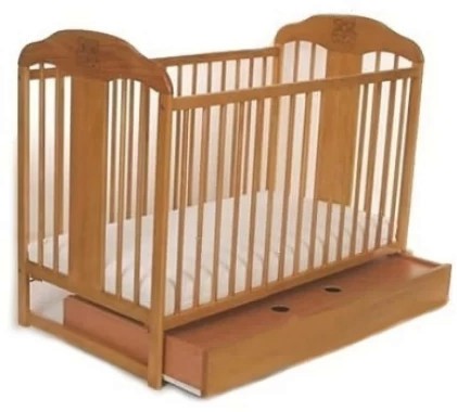 Бебешко легло Baby-Merc мече - С матрак 60 x 120 cm - продукт