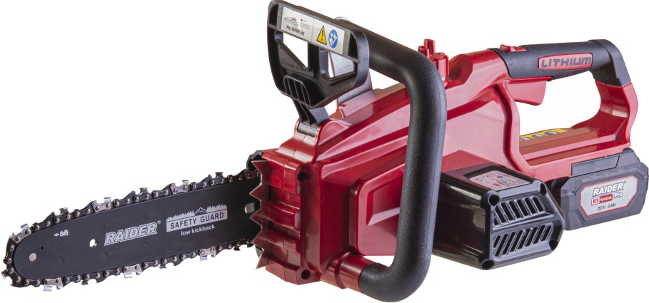 Акумулаторен верижен трион 20V Raider RDP-SCHS20 Set Акумулаторен верижен трион 20V Raider RDP-SCHS20 Set - С батерия R20 от серията Garden Tools -