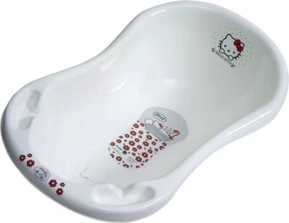 Бебешка вана с изход за оттичане Maltex - С дължина 84 cm, на тема Hello Kitty - продукт