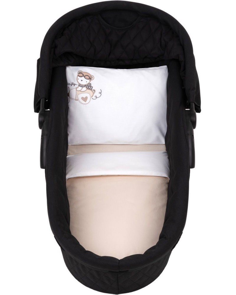 Зимен спален комплект за бебешка количка 6 части Kikka Boo - За матрак 40 x 80 cm, от серията Dreamy Flight - продукт