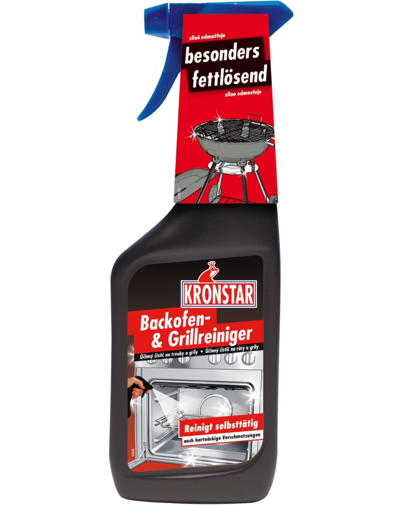 Почистващ препарат за фурни Kronstar Почистващ препарат за фурни Kronstar - 500 ml - почистващ препарат
